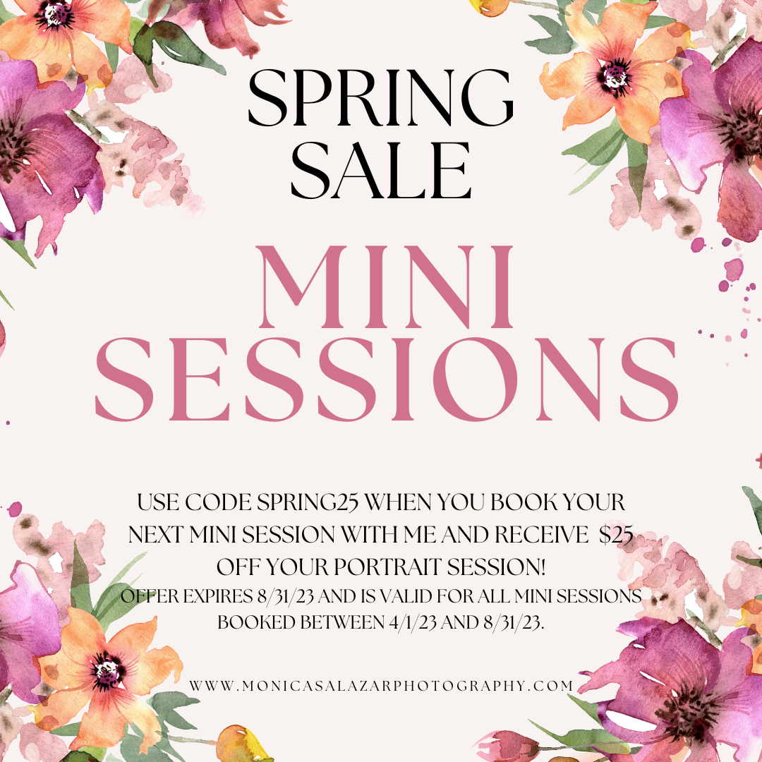 spring sale on mini sessions in dallas fort worth texas. 